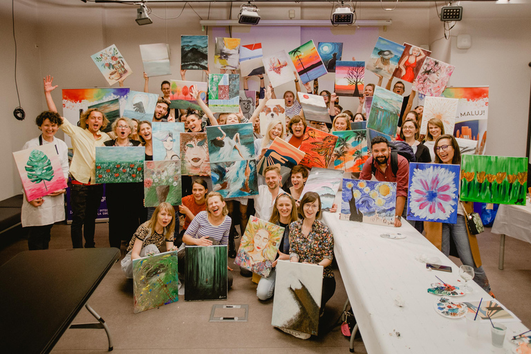 Neonfarben und Wein in WarschauNeonfarbe und Wein in Warschau