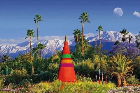 Marrakech : Visite du jardin Anima et excursion d'une journée dans les montagnes de l'Atlas