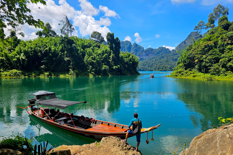 Khao Sok: Private Longtail Boat Tour at Cheow Lan LakeOption 2: 4-Hour Tour with Hotel Pickup and Drop-Off