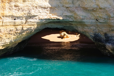 Benagil Cave Tour with Swim Stop, free Drink & Sunset Option Benagil Caves & Coast Boat Tour with Swim Stop and Drink