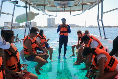 Paseo en bote transparente cancún
