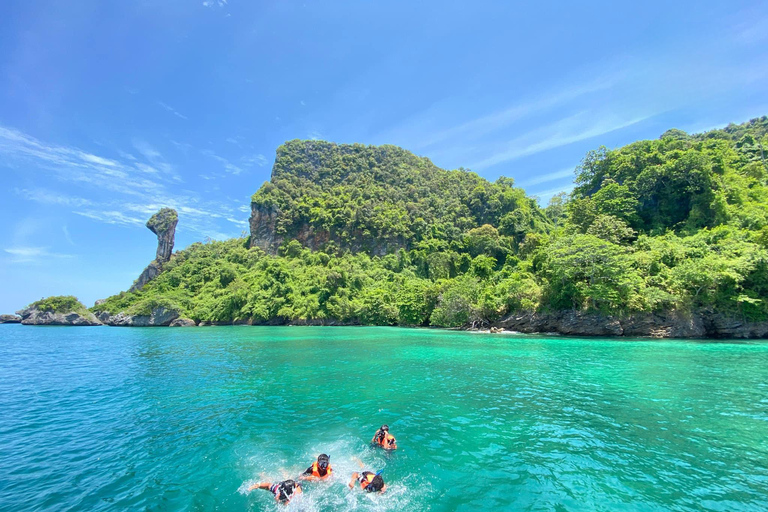 Passeio de um dia pelas 4 ilhas de Krabi em lancha rápida ou barco de cauda longaPasseio de barco de cauda longa