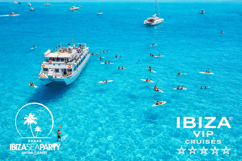Ibiza: Formentera VIP Boat Paella, BBQ, OpenBar, DJ & Sunset BASIC TICKET with 5h Open Bar & Breakfast