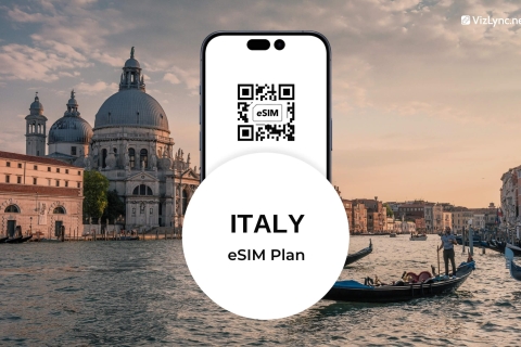 Plan eSIM de voyage pour l'Italie avec des données mobiles ultra-rapidesItalie 10 Go pendant 30 jours