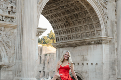Rome: Private Editorial Shoot at Trevi Fountain or Colosseum Early Morning Trevi Fountain: 30-Minute Private Shoot