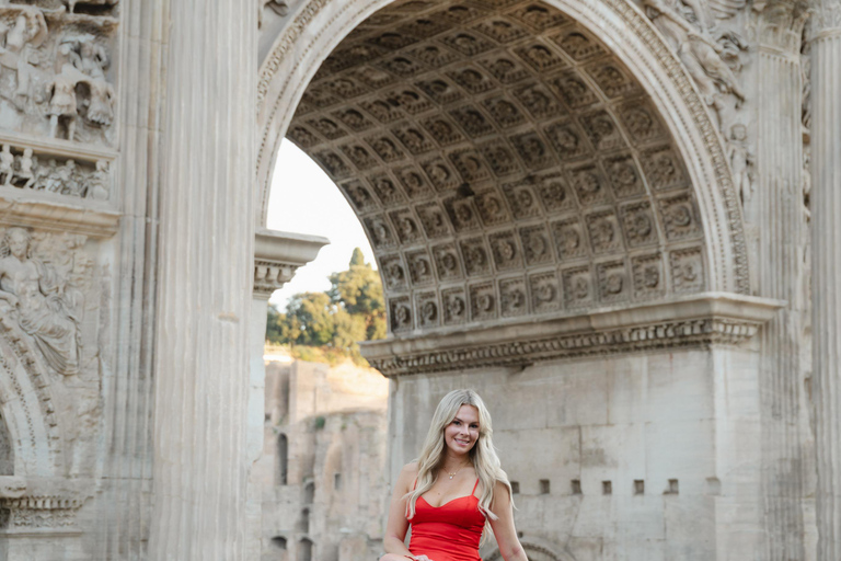 Rome: Private Editorial Shoot at Trevi Fountain or Colosseum Early Morning Trevi Fountain: 30-Minute Private Shoot