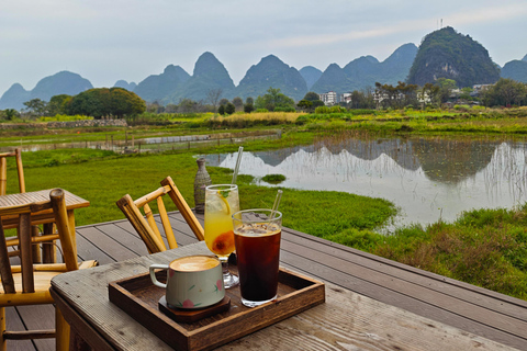 Yangshuo: Private travel with Bamboo Raft Ride & Show