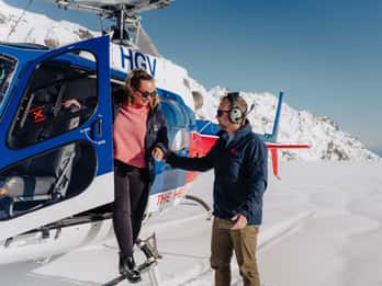 Twin-Gletscher-Flug mit Schneelandung