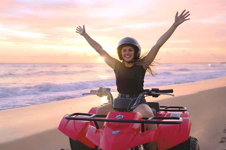 Hurghada : Aventure matinale en quad et VTT le long de la mer Rouge1 heure de quad + 1 heure d&#039;équitation — Combo double aventure (tous les sites)