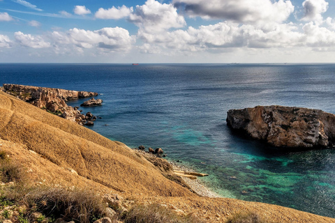 From Mellieha: Three Bay Cruise including the Blue Lagoon