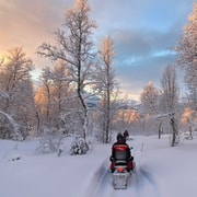 From Tromsø: Electric Snowmobile Safari in the Lyngen Alps