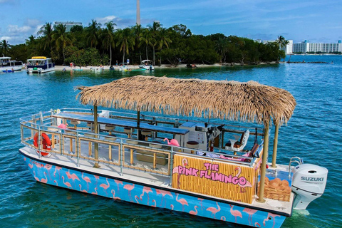 Miami: Por la Tarde Tour Privado en Barco Tiki por el Río Miami