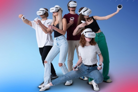 Portal VR Arena, gry VR, atrakcje, przyjęcie urodzinowe