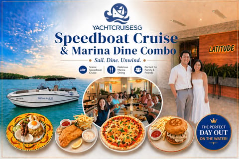 Singapore Speedboat Cruise & Marina Dining Combo - Image 2