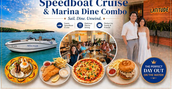 Singapore Speedboat Cruise & Marina Dining Combo