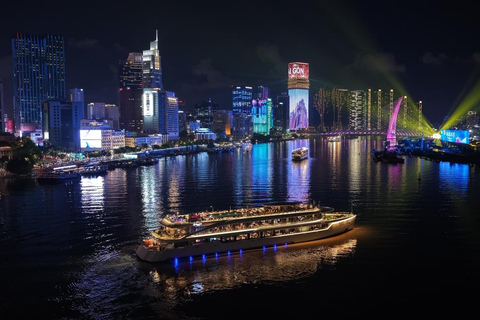Romantic Dinner On Cruise On Saigon River With Fireworks Buffet Lunch Without Pick-Up