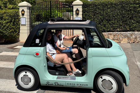 Saint-Jean-Cap-Ferrat & Monaco: Tour in a 100% electric Fiat Topolino 2-hour Panoramic Tour of Monaco