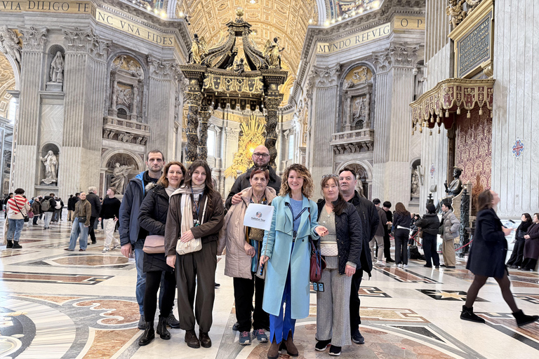 Vatican: St.Peter’s Basilica, Underground and Dome Climb German Guide With Dome
