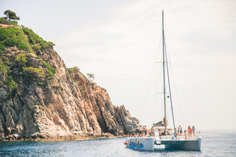 Lloret de Mar: Catamaran Sailing Cruise with BBQ and Drinks Afternoon Catamaran Sailing Cruise with Barbeque & Drinks