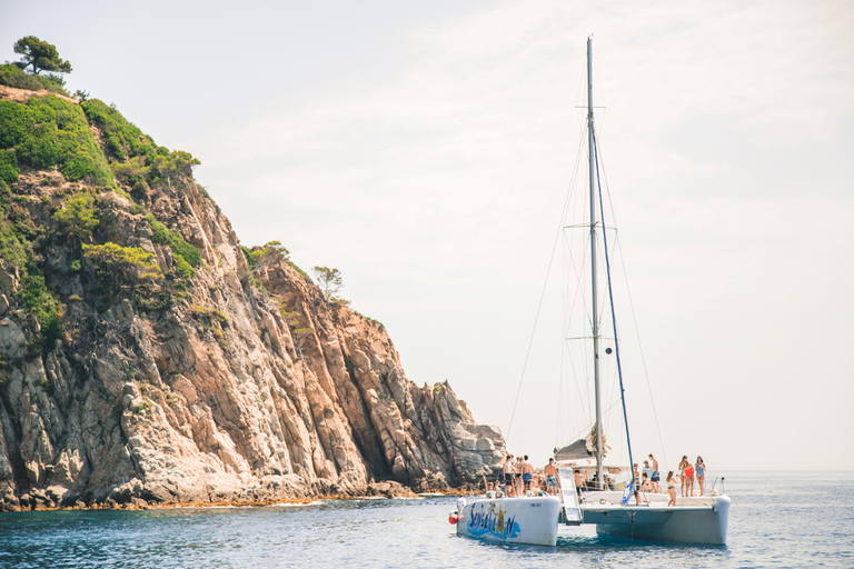 Lloret de Mar: Catamaran Sailing Cruise with BBQ and Drinks Afternoon Catamaran Sailing Cruise with Barbeque & Drinks