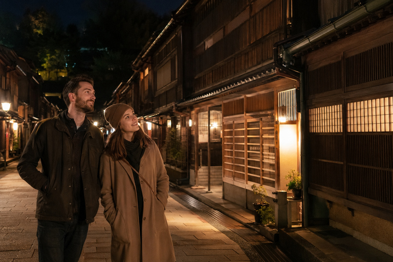 Kanazawa: Nishi Chaya & Riverside Night Photo Walk
