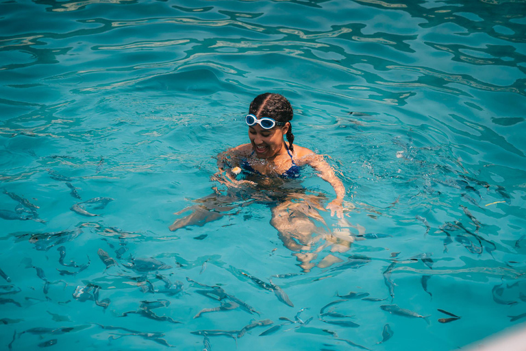 From Benitses/Lefkimmi: Blue Lagoon & Papanikolis Cruise Cruise with Transfer from Southern Corfu to Lefkimmi Port