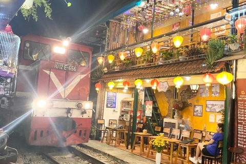 Hanoi : Visite culinaire locale et rue du train unique en son genre