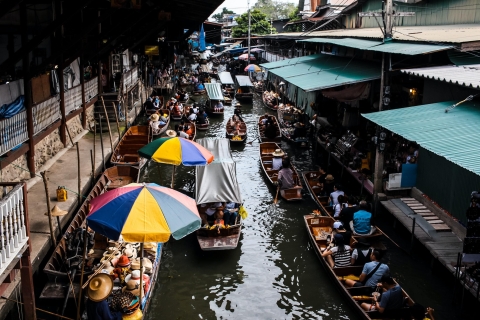 Bangkok : Marché ferroviaire de Maeklong et marché flottant d'AmphawaMarché ferroviaire de Maeklong et marché flottant d'Amphawa