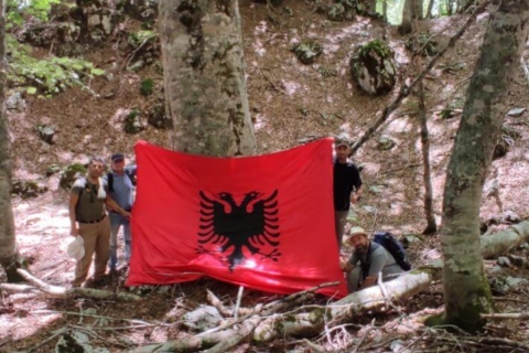 Tirana: Berg met kuilen wandeltocht (Mali me Gropa)