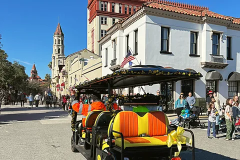 Tour privato di St.Augustine su Golf Cart Premium con PiCk Up