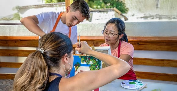 Cartagena: Painting Class with Brunch on a Hidden Rooftop in Getsemani