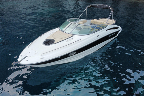 Santorini: Luxury private speedboat with food and drinks Daytime Speedboat Adventure