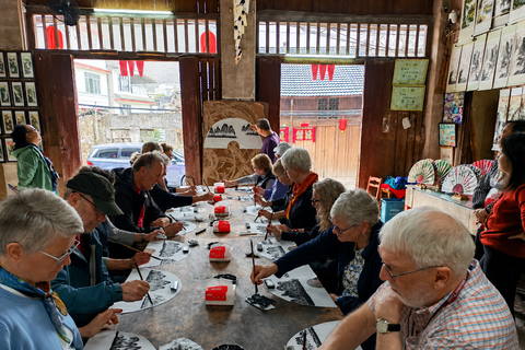 Yangshuo: Peng Family Fan Painting Workshop in Fuli Fan Painting Workshop