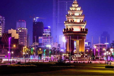 Phnom Penh: Mekong Sunset Cruise & City by Night Tour
