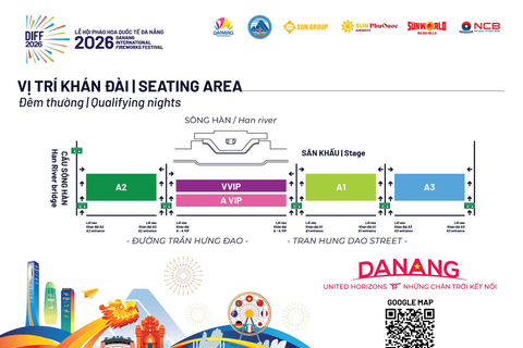 Da Nang International Fireworks Festival 2026 Ticket Grandstands A3 QR Ticket
