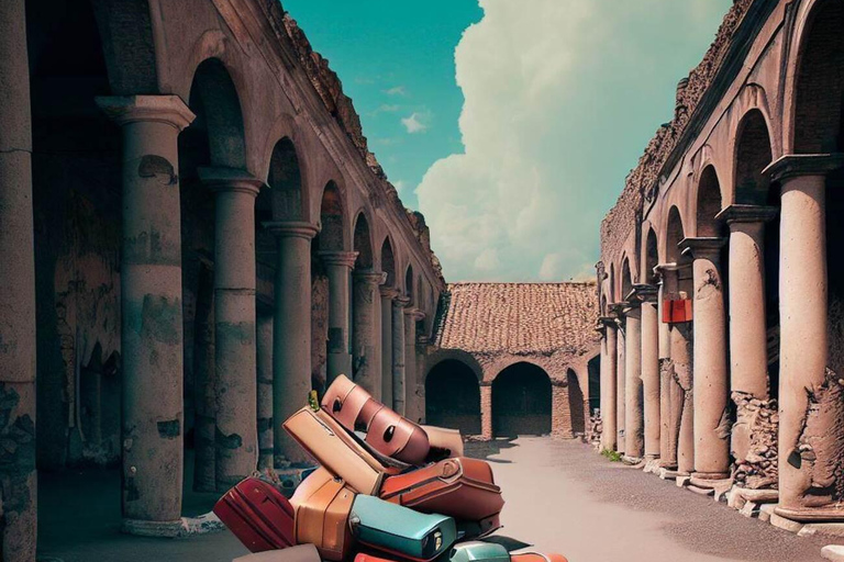 Pompeii: Store Your Luggage in front of the Ruins Entrance