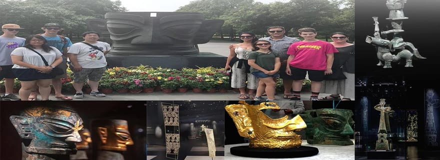 Visite en petit groupe du musée de Sanxingdui avec base de pandas en option