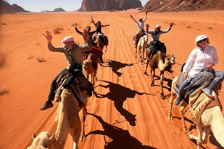 Wadi Rum: 4x4 Sunset Tour with Bedouin Dinner & Camp Stay