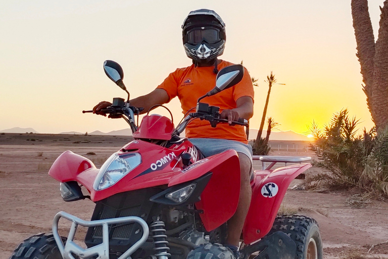 Desde Marrakech: Excursión en quad y paseo en camello al atardecer en el desierto