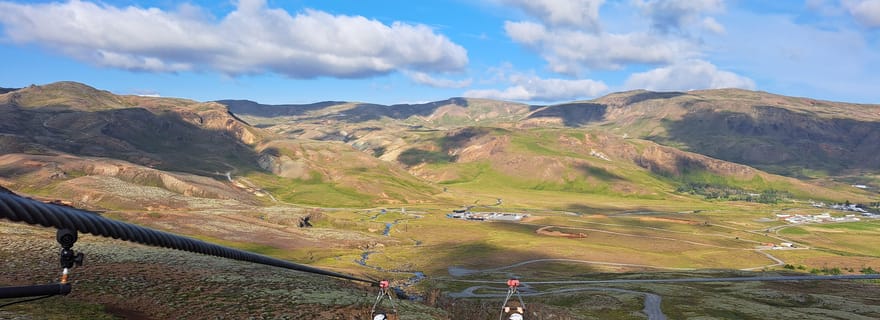 Hveragerdi : expérience de tyrolienne géante