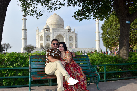 From New Delhi: Same Day Trip to Taj Mahal and Agra Fort Tour Without Lunch & Entry Fee