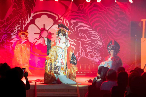 Osaka: Taishu Engeki Show and Hot Spring Experience in Minoo