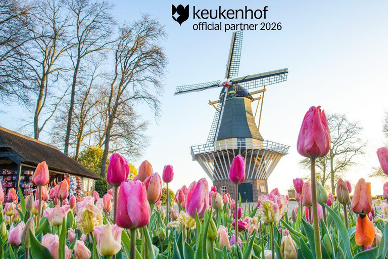 Amsterdam: Keukenhof Ticket with Shuttle Bus + Canal Cruise