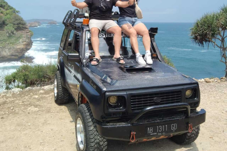 Sunrise at Nglanggeran Volcano, Jomblang Cave & Timang Tour