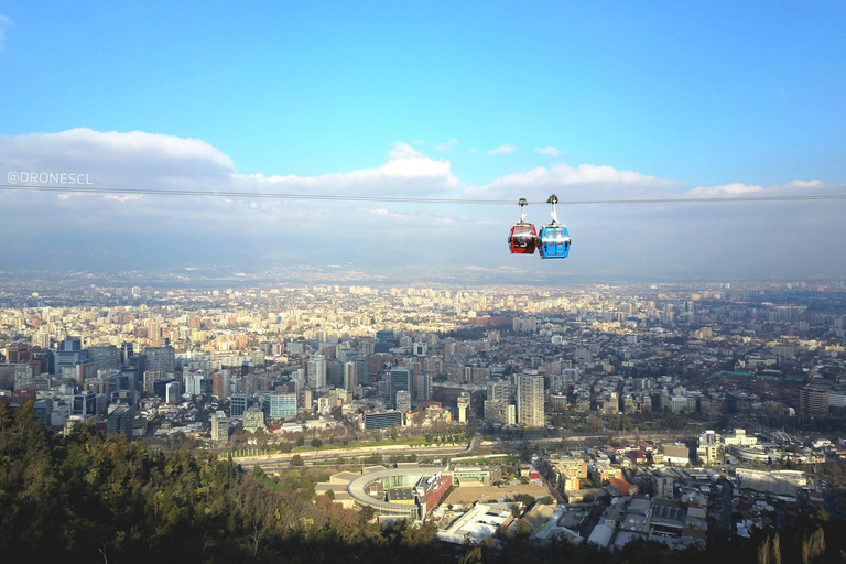 Santiago: 1-daagse hop-on, hop-off-bus- en kabelbaanticket