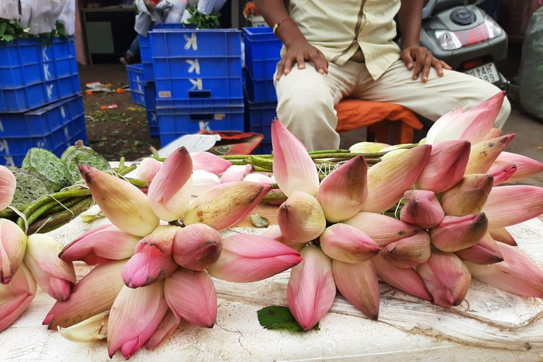 Jaipur: Tour mattutino a piedi con Hawa Mahal e mercato dei fiori