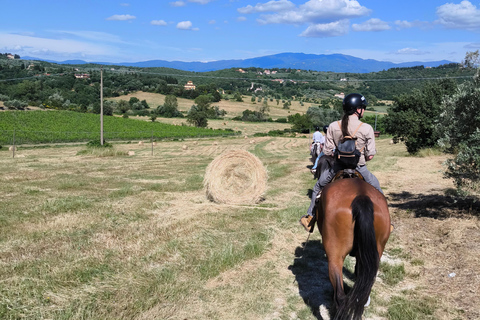 Firenze: Tour a cavallo con degustazione di vini e trasferimento