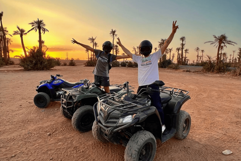 Marrakech: Paseo en quad por las dunas de la Palmeraie con téMarrakech : Paseo en quad por las dunas de la Palmeraie con té