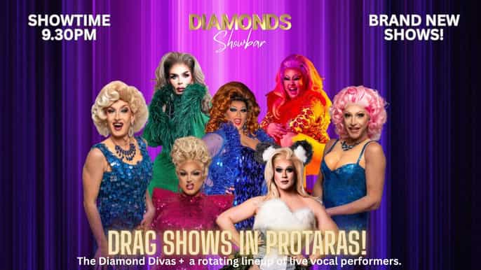 Cyprus, Protaras. Diamonds Showbar Live Show, Mega Deal