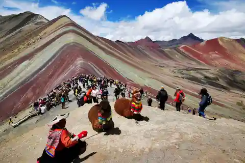 Rainbow Mountain and Red Valley Hike trek adventure
